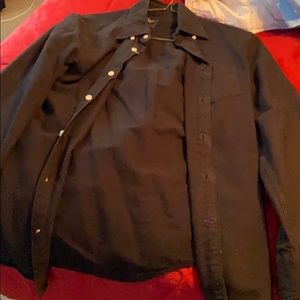 Black button down